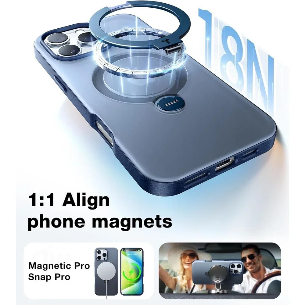 TORRAS Ostand Spin Case for iPhone 16 Pro Max 6.9